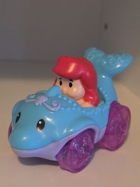Little People Disney Princess Ariel Dolphin Wheelie Car
